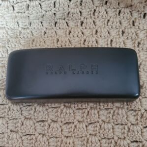 Ralph Ralph Lauren Black Faux Leather Glasses Case